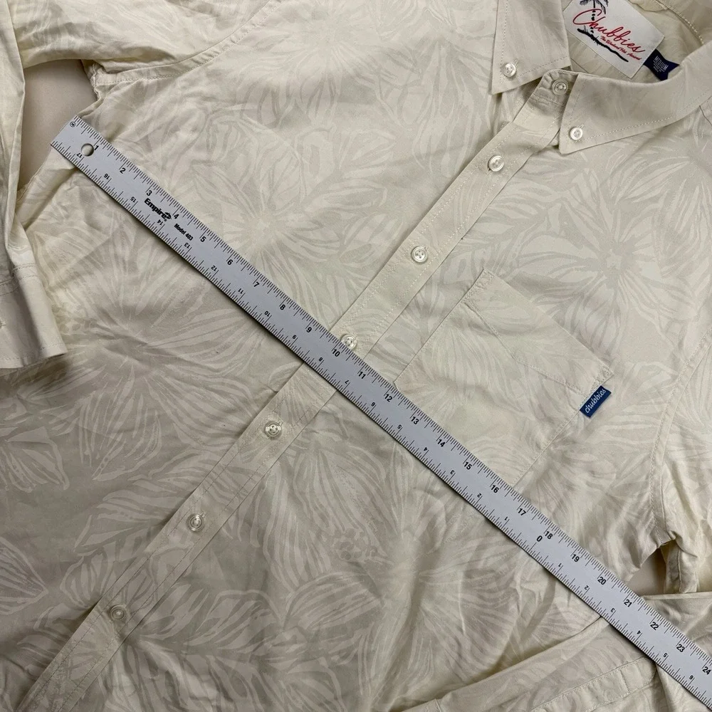 Chubbies Shirt Mens Medium Floral long Sleeve Button Downthe Weekend Has Arrived